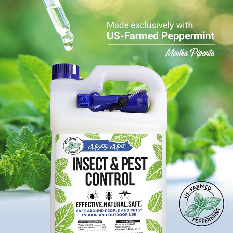 Mighty Mint Gallon (128 oz) Insect and Pest Repellent Peppermint Oil - Natural Spray for Spiders, Ants, and More - Image 5